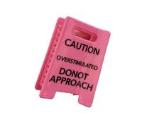 Pinza para cabello ligera y cómoda para fiestas, salidas diarias, accesorio temático sobreestimulado de precaución humorística Pasadores de divertidos