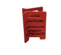Pinza para cabello ligera y cómoda para fiestas, salidas diarias, accesorio temático sobreestimulado de precaución humorística Pasadores de divertidos