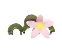 Pinza para con forma de flor para mujer, pasador de adorno para de boda, tema natural con agarre seguro, abrazadera elegante