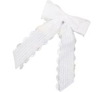 Pinza para con lazo y encaje de corazón dulce, rojo y, cinta de seda, pasadores cómodos para usar, seguros para uso diario, pinza para dulce y fresca