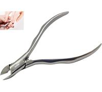 Pinza para cutículas profesional Resorte de compresión incorporado Hoja recta, afilada y precisa Tijeras para uñas de acero inoxidable J2 Tijeras para cutículas
