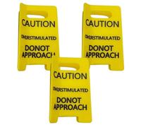 Pinza para el cabello con señal de precaución sobreestimulada para cabello fino, soporte fuerte para cola de caballo de primavera para comodidad de día completo, pinza de precaución para eventos