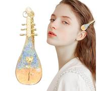 Pinza para el cabello de flores de estilo chino, barrtas para el cabello para mujer | Pinza de pelo con flequillo de estilo chino retro - Pinza de pelo portátil, elegante estilo chino para fe