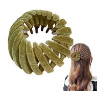 Pinza para el cabello mágica para de pájaros, horquilla con placa para de pájaros perezosos,Fabricante de moños con soporte para cola de caballo - Soporte para cola de caballo para hacer moñ