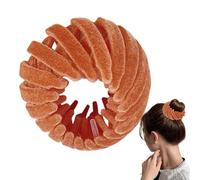 Pinza para el cabello mágica para de pájaros, horquilla con placa para de pájaros perezosos,Fabricante de moños con soporte para cola de caballo - Soporte para cola de caballo para hacer moñ