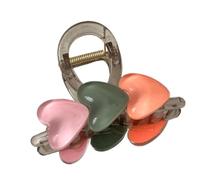 Pinza para el cabello, pinza para el cabello para mujer - Garra de pinza para el cabello en forma de corazón | Accesorios de peluquería pinza de pelo antideslizante para mujeres, niñas cabello rizado