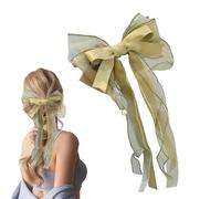 Pinza para el con lazo grande para niñas, clip de de cinta grande | Clip de lazo de cola larga para citas, viajes de negocios, camping, picnic, fiestas