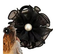 Pinza para el de flores, pinza para el con cuentas acrílicas de agarre fuerte | Horquillas antideslizantes para el de cola de caballo de hadas para mujeres y niñas, decoración para el
