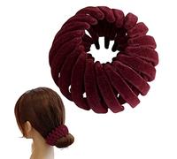 Pinza para el pelo Bird's Nest - Creador de moños de pelo sin esfuerzo, accesorio mágico de terciopelo para el cabello | Anillos antideslizantes para el pelo con filas de agarres, clip mágico