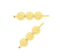 Pinza para el pelo chapada en oro para mujeres árabes, accesorios de pelo étnicos otomanos para damas de honor