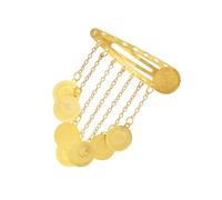 Pinza para el pelo chapada en oro para mujeres árabes, accesorios de pelo étnicos otomanos para damas de honor