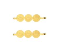 Pinza para el pelo chapada en oro para mujeres árabes, accesorios de pelo étnicos otomanos para damas de honor