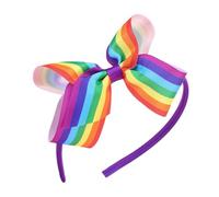 Pinza para el pelo colorida con lazo, bonita cinta de flores, horquillas para el pelo de arco iris, horquillas para niñas de los años 2000