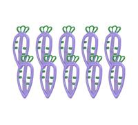Pinza para el pelo colorida e informal con diseño de zanahoria dulce de Pascua, horquilla plana para pascua, zanahoria, años 2000, para racimos