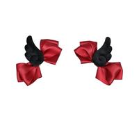 Pinza para el pelo con alas angelicales, 2 piezas, horquilla de anime, pinzas de felpa para Halloween, tocado para cosplay