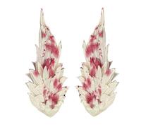 Pinza para el pelo con alas angelicales para niñas, 1 par de horquillas bordadas, accesorio portátil para varios peinados