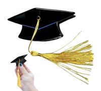 Pinza para el pelo con borlas amarillas - Sombrero de graduación Pines de Solapa Pasadores para el Cabello Accesorios para Estudiantes, Mujeres Niñas Viajes Escuela Sesión de Fotos | Multipropósito al
