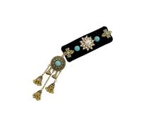 Pinza para el pelo con borlas de estilo étnico, elegante, con borlas, adorno para el pelo, mezcla tradición y modernidad