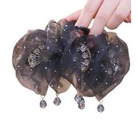 Pinza para el pelo con borlas, fácil corona alta para dar volumen, moños, pinzas para el pelo para mujer, borla esponjosa, clip de tiburón de alto volumen, pinzas de pasador francés vintage de moda