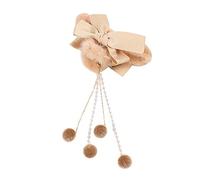 Pinza para el pelo con borlas y nudo de lazo, pinza para sujetar la cabeza en la parte posterior del temperamento, horquilla informal para el pelo de moda femenina, pinza para el pelo para otoño e in