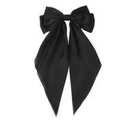 Pinza para el pelo con cinta de cola larga vibrante para mujeres y niñas, base de metal, fácil de peinar, casual, ocasiones formales, lazos grandes para el cabello para mujer