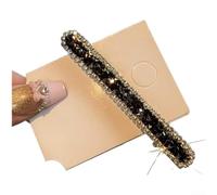 Pinza para el pelo con diamantes de imitación de estilo coreano para mujer, brillante para horquilla de cristal de una barra, elegante pasador de metal para cabello largo, fiesta de boda, moda diaria