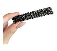 Pinza para el pelo con diamantes de imitación de estilo coreano para mujer, hecha a mano para pasador de cristal con tejido de línea de pescado, elegantes accesorios de horquilla de una palabra para