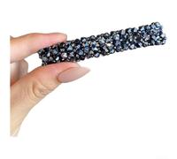 Pinza para el pelo con diamantes de imitación de estilo coreano para mujer, hecha a mano para pasador de cristal con tejido de línea de pescado, elegantes accesorios de horquilla de una palabra para