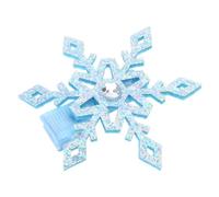 Pinza para el pelo con diseño de copo de nieve, pasador de Navidad dulce y plano, horquilla de Navidad elegante para racimos de pelo para niños