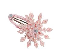 Pinza para el pelo con diseño de copo de nieve, pasador de Navidad dulce y plano, horquilla de Navidad elegante para racimos de pelo para niños