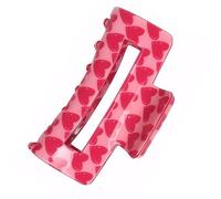 Pinza para el pelo con diseño de corazón para el día de San Valentín, horquilla de sujeción fuerte para niñas