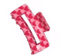 Pinza para el pelo con diseño de corazón para el día de San Valentín, horquilla de sujeción fuerte para niñas