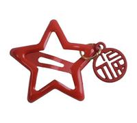 Pinza para el pelo con diseño de estrella, ideal para niñas, accesorio para el cabello, horquilla festiva