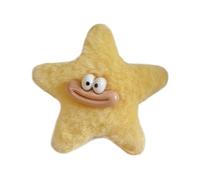 Pinza para el pelo con diseño de estrella Y2K, color amarillo, para niñas, lindo clip de pico de pato, accesorios para el cabello, horquillas peludas, pasadores de pelo para niñas, pasadores para el