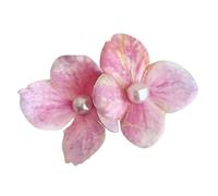 Pinza para el pelo con diseño de flores, cómoda horquilla lateral, ajustable, joyería para el pelo para mujer