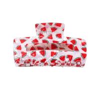 Pinza para el pelo con diseño de limón, prácticas pinzas de PVC para mujer, de bajo mantenimiento, estilo y volumen que mejora el aspecto, diseño de frutas, pinza para el pelo