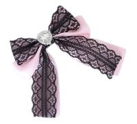 Pinza para el pelo con diseño de pico de pato Y2K con diamantes de imitación