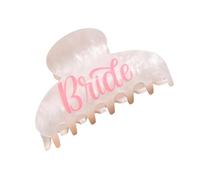 Pinza para el pelo con estampado de letras de novia, accesorios de fiesta de boda, agarre fuerte, pinza de pelo para eventos formales