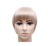 Pinza para el pelo con flequillo Bang Hair Bangs Negro Marrón Castaño Rojo Clip en pelo sintético Flequillo Clip en Bangds for mujeres Clip de flequillo en el cabello(Color:B3 16)