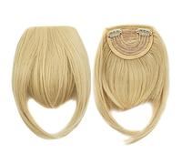 Pinza para el pelo con flequillo Bangs Hair Extensions for Women Natural Synthetic Hair Neat Flat Bangs Clip on Fringe Bangs Fashion One Clip-in Hair Extension postizos (Color : #3, Size : 8inches)