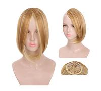 Pinza para el pelo con flequillo Clip de pelo de flequillo sintético en extensiones Parte media Flequillo de flequillo natural Clip en flequillo Flequillo degradado de una pieza Postizo for mujer post