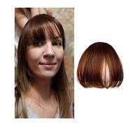 Pinza para el pelo con flequillo Flequillo sintético invisible falso Flequillo frontal Una pieza Clip recto en piezas de cabello Extensiones de cabello Flequillo de aire plano limpio en 3D Accesorios