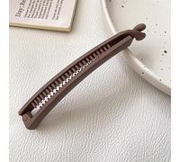 Pinza Para El Pelo Con Forma De Plátano Minimalist Twist Banana Clip Simple Barrettes Ponytail Holder Elegant Hairpins For Women Girls Fashion Hair Accessories Gifts(Dark Grey)