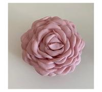 Pinza para el pelo con forma de rosa 2 pinzas for el pelo de tela con forma rosa gigante, elegantes y exageradas(Pink-12cm)