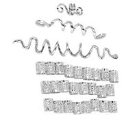 Pinza para el pelo con forma de serpiente, a la moda, para mujer, para crear rastas de moda