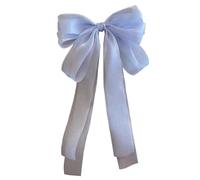 Pinza para el pelo con lazo de cinta, pinza para el pelo grande con lazo - Pasador para el pelo BW con pinzas vintage de satén sedoso para mujer y niña | Horquilla para el pelo con lazo entre