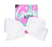 Pinza para el pelo con lazo grande Goody Kids - Blanca - Cierre firme que mantiene el pelo en su lugar - Accesorios para el pelo