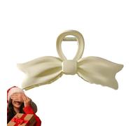 Pinza para el pelo con lazo, pinza de pajarita, pinzas antideslizantes para el pelo, elegante accesorio para el pelo, atrapador de pelo para uso diario, clips grandes para cabello largo, cabello fino