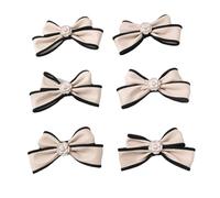 Pinza para el pelo con lazo y perlas para niñas, para discoteca, para disfrazarse, joyas, actuaciones escénicas para mujeres y niñas, horquilla de pelo rosa