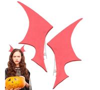 Pinza para el pelo con orejas de murciélago,Pinzas para el pelo de Halloween,Pinzas para el pelo para cosplay de Halloween para mujer - Accesorios para el cabello de diseño gótico para obras de teatro